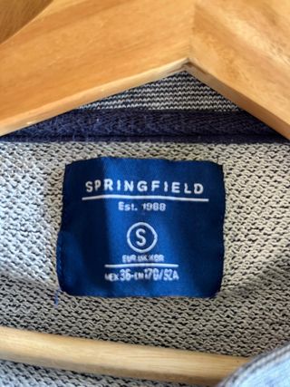 Sudadera Springfield gris con estampado