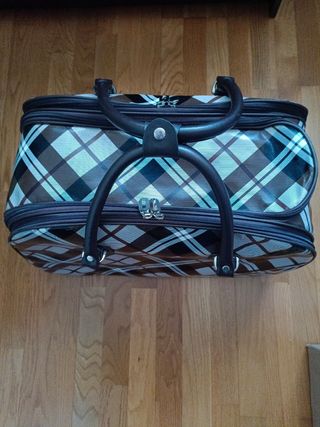 Bolsa de viaje a cuadros