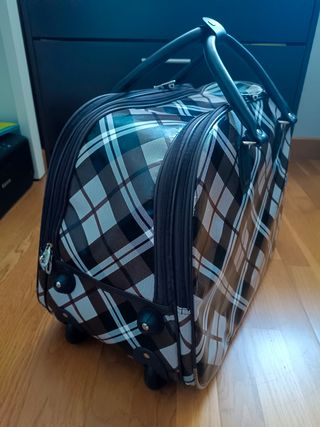Bolsa de viaje a cuadros