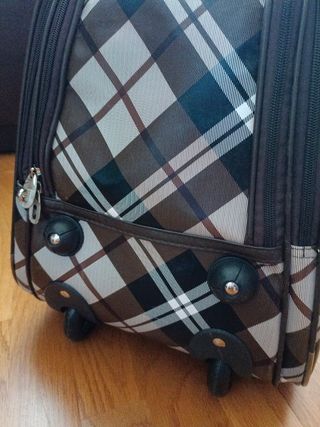 Bolsa de viaje a cuadros