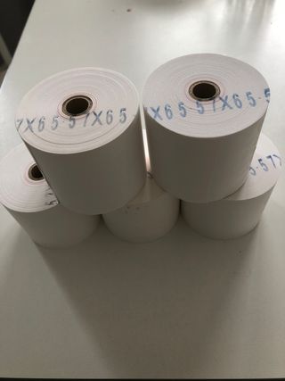 6 Rollos de papel para calculadora electrónica