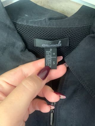 Giacca donna seta nera Animale taglia M