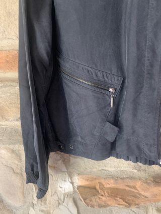 Giacca donna seta nera Animale taglia M