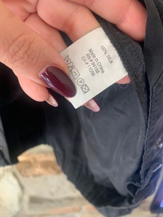 Giacca donna seta nera Animale taglia M