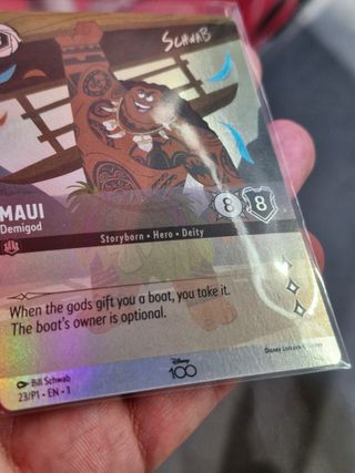 Maui SemiDios Lorcana encantadd 
Carta 8/8 Bill Sc