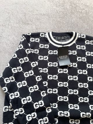Jersey Gucci GG Negro Blanco Talla M