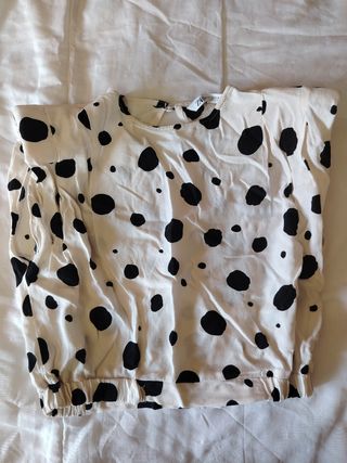 Blusa Zara Topos Talla S