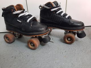 Patines Oxelo 4 ruedas negros estilo vintage