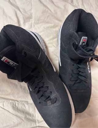 Zapatillas altas Fila negras y blancas