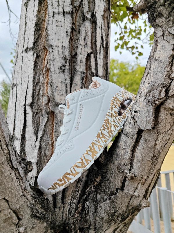 Skechers Uno Loving Love Los Ángeles Oro/Blanco
