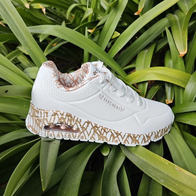 Skechers Uno Loving Love Los Ángeles Oro/Blanco