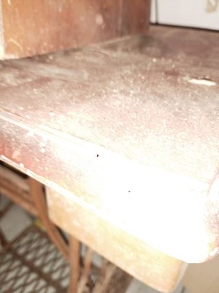 Máquina de coser antigua funciona