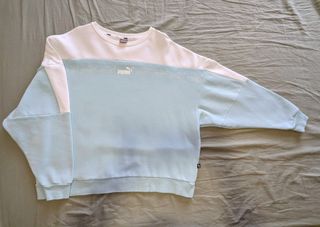 Sudadera Puma bicolor azul y blanco