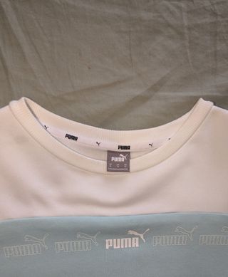 Sudadera Puma bicolor azul y blanco