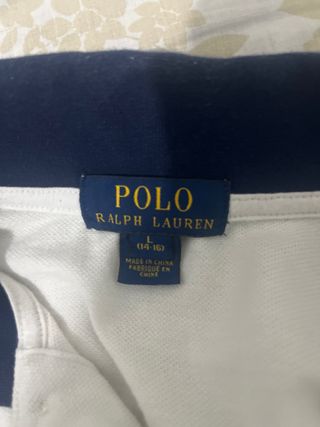 Polo Ralph Lauren Camisa Blanca y Azul
