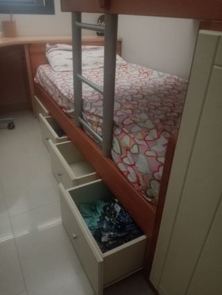 Cama litera tren juvenil