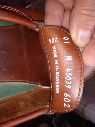 Zapatos de piel marrón Talla 40-41