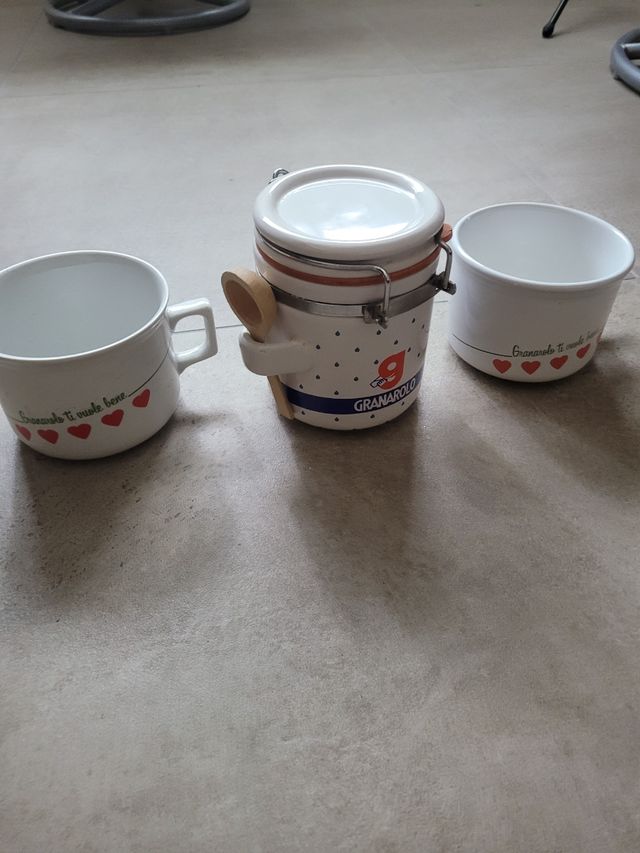 Set 2 tazze e zuccheriera Granarolo