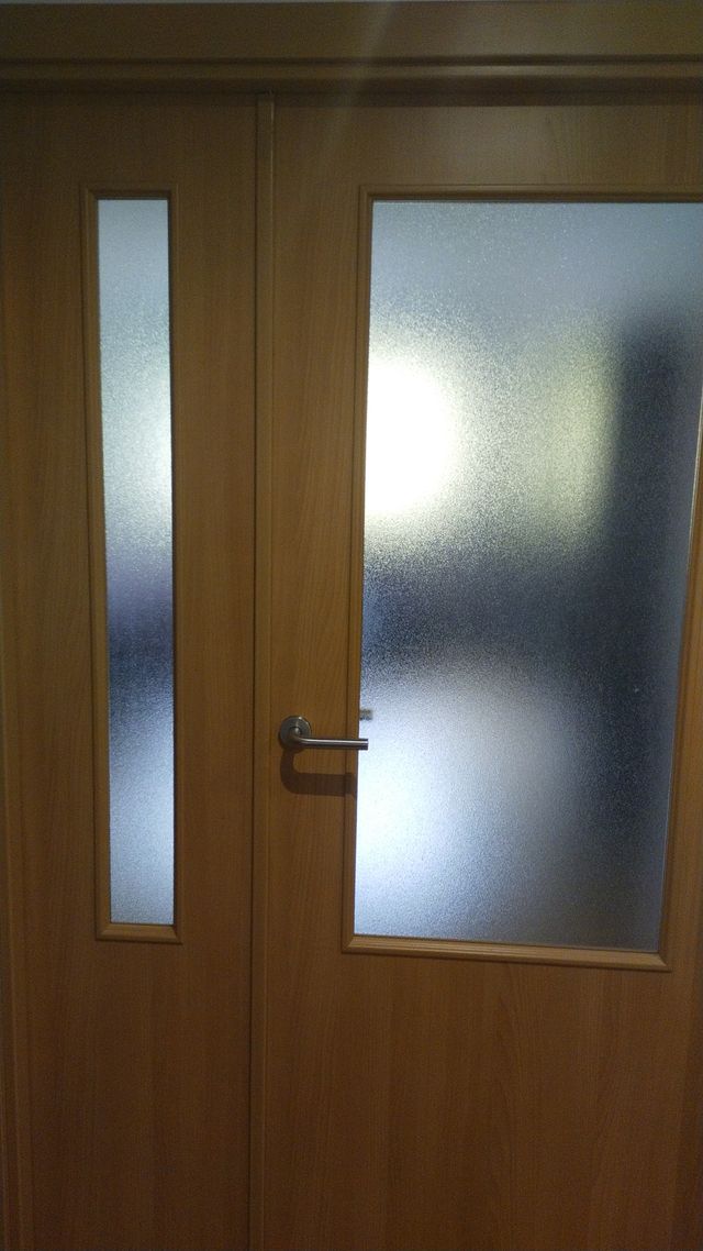 Puertas de madera con cristal