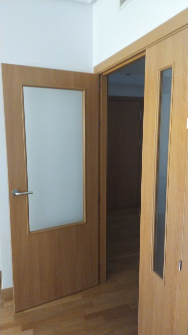 Puertas de madera con cristal