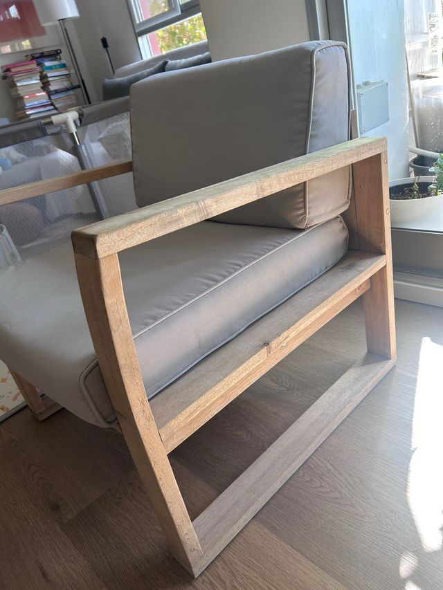 Conjunto terraza: sofá, sillón y mesa