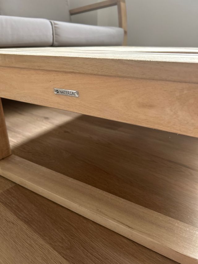 Conjunto terraza: sofá, sillón y mesa