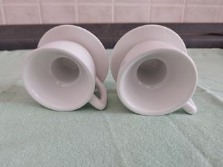 2 Tazzine Porcellana per Candele