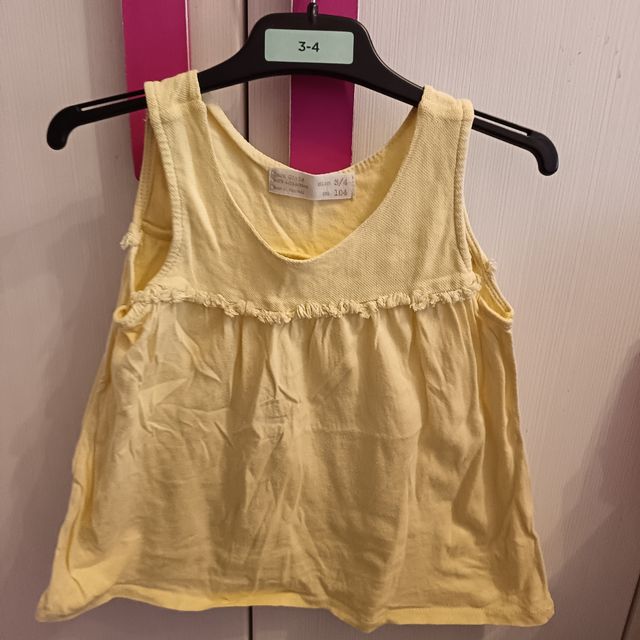 Camiseta amarilla niña 3-4 años