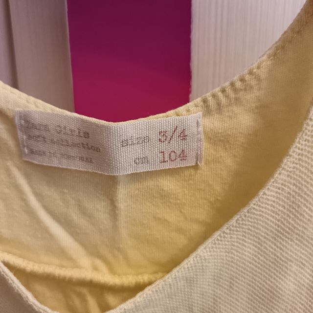 Camiseta amarilla niña 3-4 años