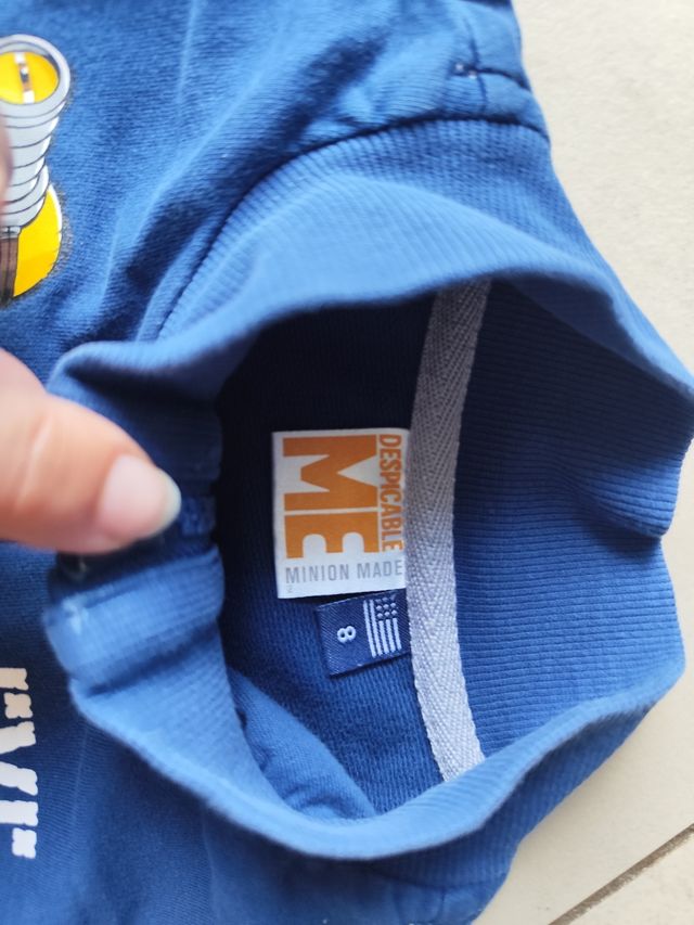 Felpa Minions con zip