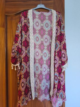 Kimono abierto estampado talla única