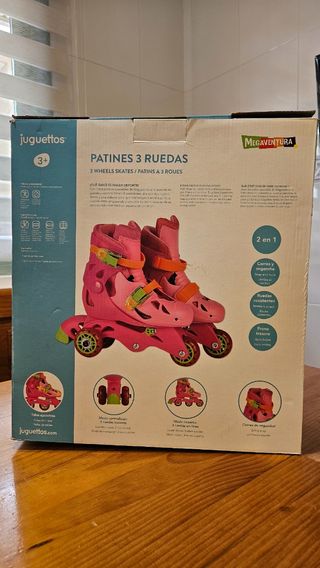 Patines Juguettos 3 Ruedas Talla Ajustable