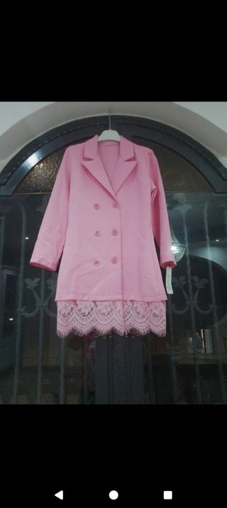 Giacca rosa con pizzo - 10 anni