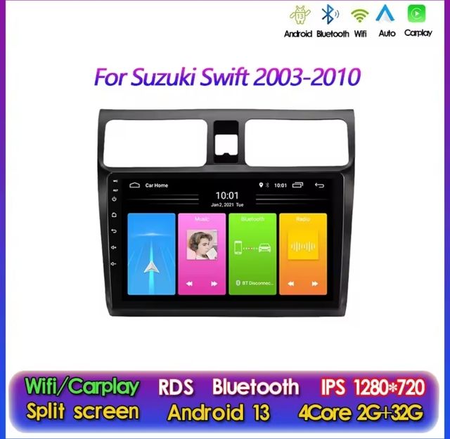 Pantalla Suzuki Swift 2003-2010 Android 13