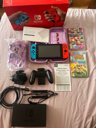 Nintendo Switch + Juegos y Accesorios