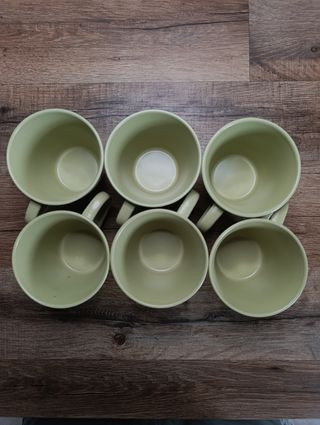 Juego de 6 tazas de café de cerámica