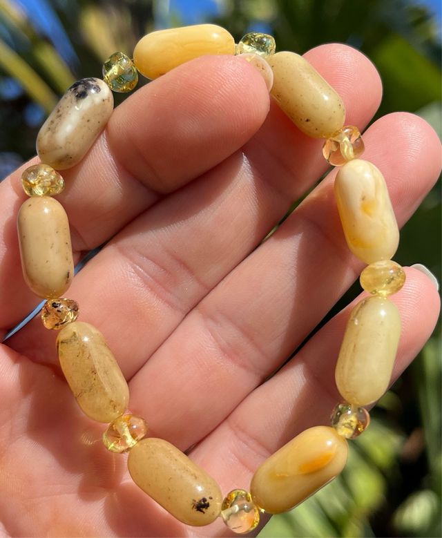 Pulsera de Ámbar báltico Natural 