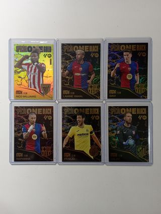 Lote 6 Cromos Megacracks One Black + Gold