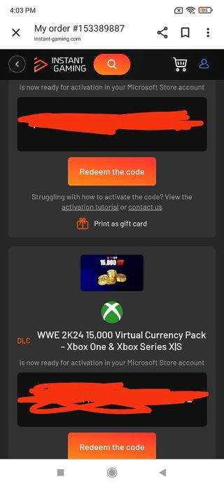 WWE 2K24 15,000 Virtual Currency Pack Xbox