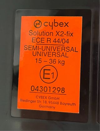 2 Sillas Coche Cybex Solution X2 Fix