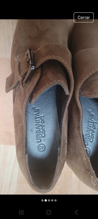 Botines beige/marrón usados una vez