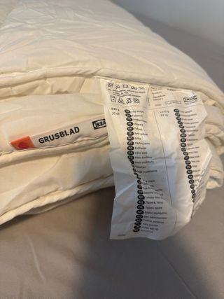 Edredón individual cama de 90 blanco
