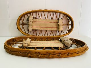 Raquetas de nieve vintage de madera
