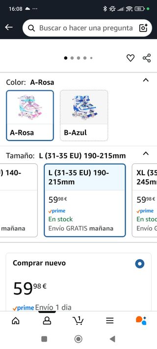 Patines Runcinds 4 ruedas Talla 34-37