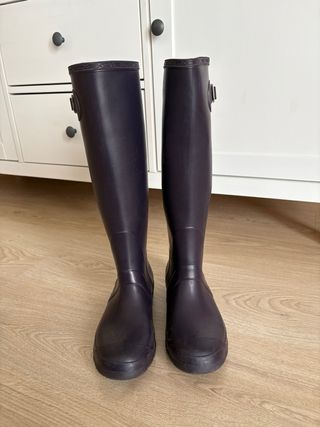 Botas de agua moradas mujer