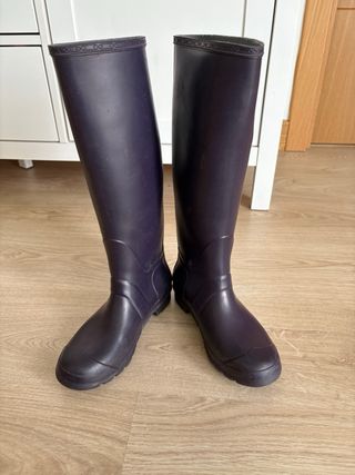 Botas de agua moradas mujer