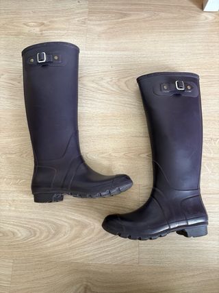 Botas de agua moradas mujer