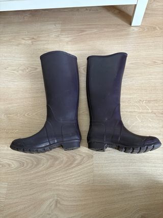 Botas de agua moradas mujer