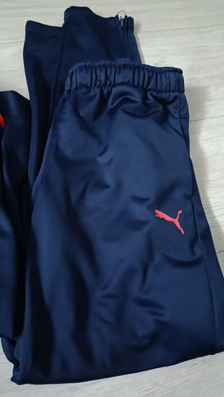 Chándal Puma Azul y Rojo. Talla 11-12