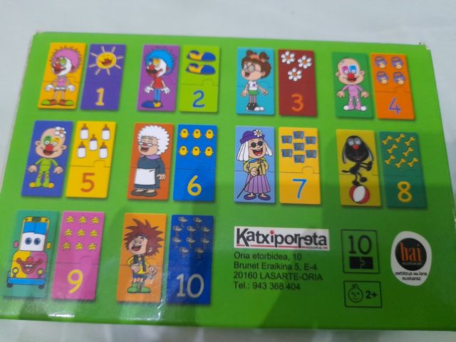 Puzzle infantil Pirritx eta Porrotx números
